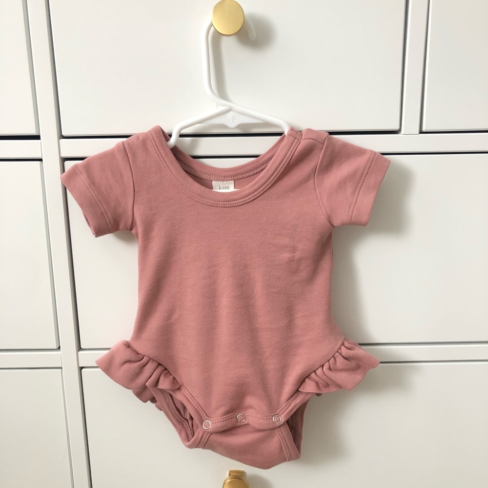 Kate Quinn ruffle leg bodysuit